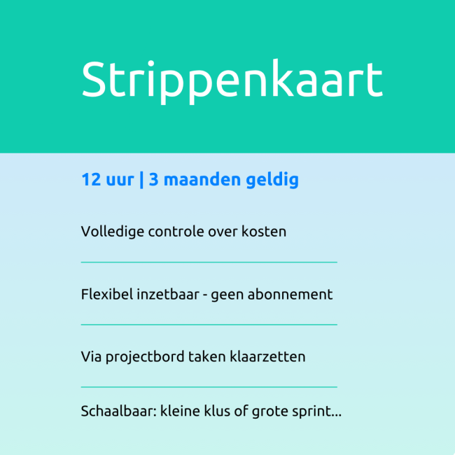 Tech VA Strippenkaart 12 uur